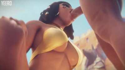 Pharah sucking dick (Yeero)