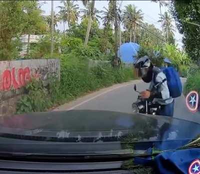 Mercedes Benz GLC 220 & Royal Enfield Accident [Adas feature]