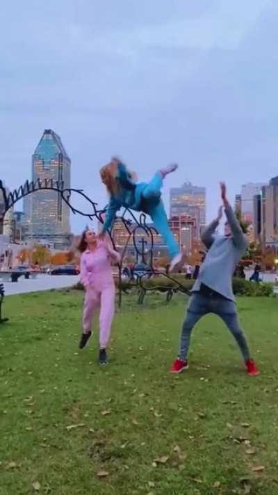 To do some aerial maneuvers