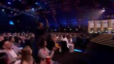 Chadwick Boseman gives away his MTV award for Black Panther to James Shaw Jr., who fought off a gunman at a Waffle House in Nashville, because he says he is a real-life superhero. What a remarkable man we lost.