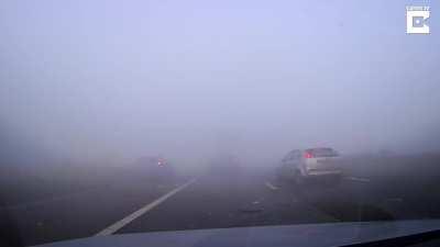 WCGW speeding in the fog