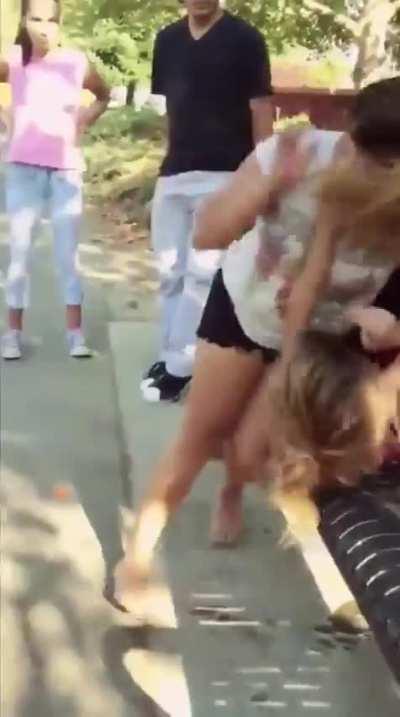 All those hits to the face and she just laughs them off lmao 