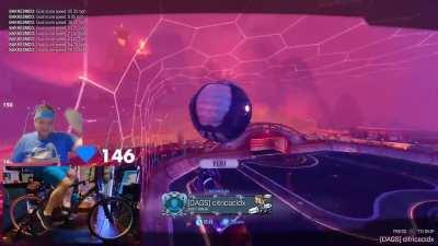 Practicing wall shots and ended up with a little ceiling pinch