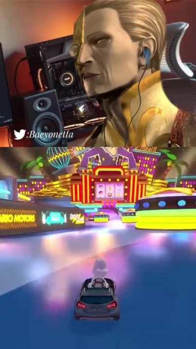 Bayonetta group plays Mario cart