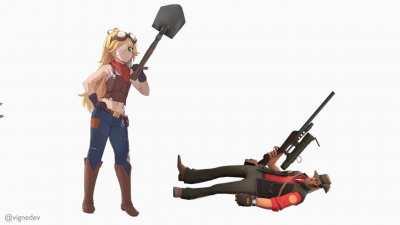 Yuul and Scout dealing with the sniper be like...