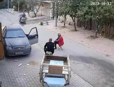 To block the road