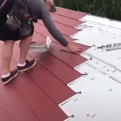 A very professional roofing job