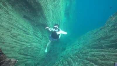 Letting yourself sink into the depths