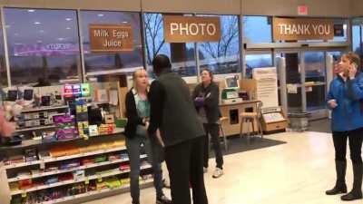 Lady throws a fit after she's caught shoplifting