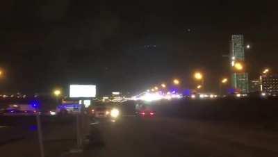 Moscow concert hall on fire after shooting. 