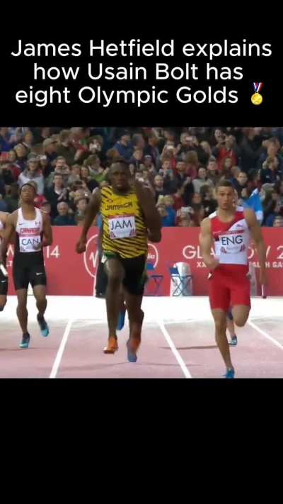 James Hetfield on Usain Bolt: