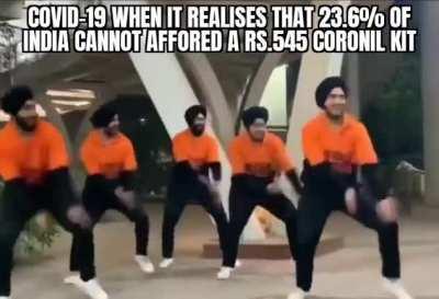 23.6% of India's population is 276 million people btw. Jai Corona