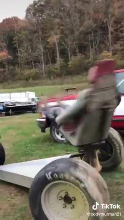 A seat designed to observe the sky as quickly as possible