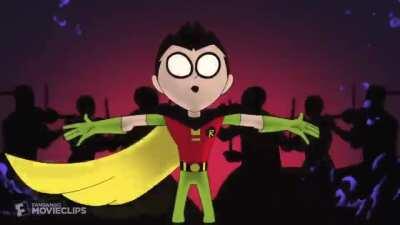 Robin could deflect the emerald splash