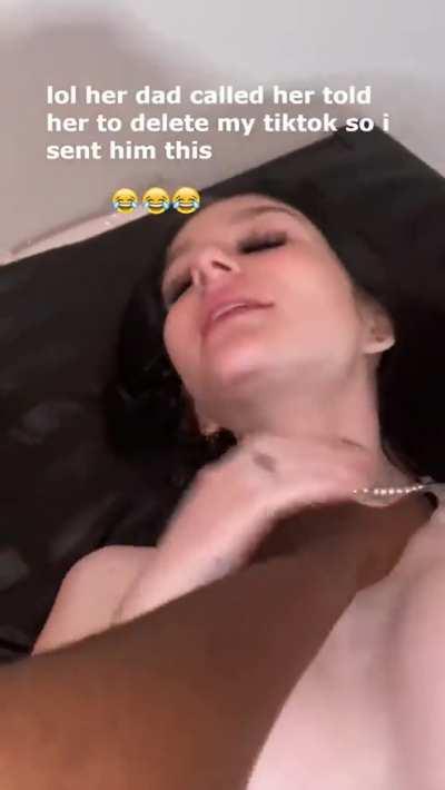 She started with whiteboys but realized she was addicted to BBC. BBC resized her so she can't fuck little white dicks anymore... 🍤