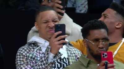 [Highlight] Trey Murphy III continues with the creativity with his Tomawindmill dunk in the 2023 AT&T Slam Dunk Contest