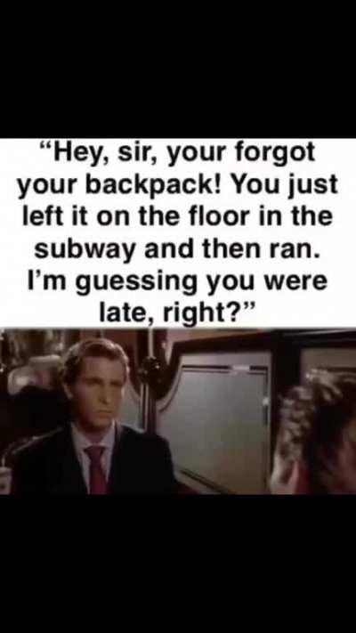 Thank you kind stranger! (The voices told me to do it)