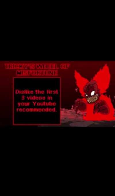 Tricky’s wheel of misfortune! (Instructions: take a screenshot of the post and do whatever task it lands on