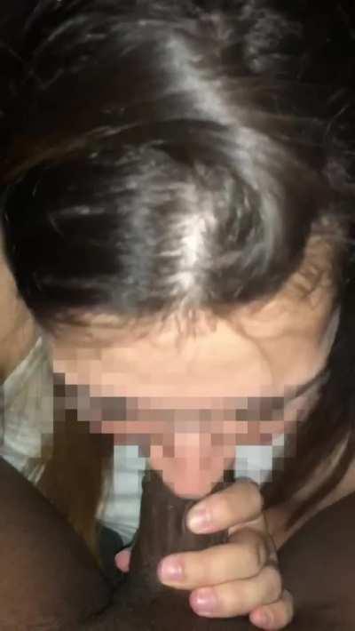 I love sucking his cock while he records a clip for my hubby