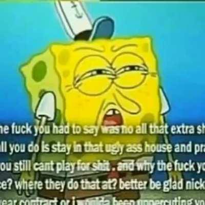 Hey Squidward want to go jelly fishing