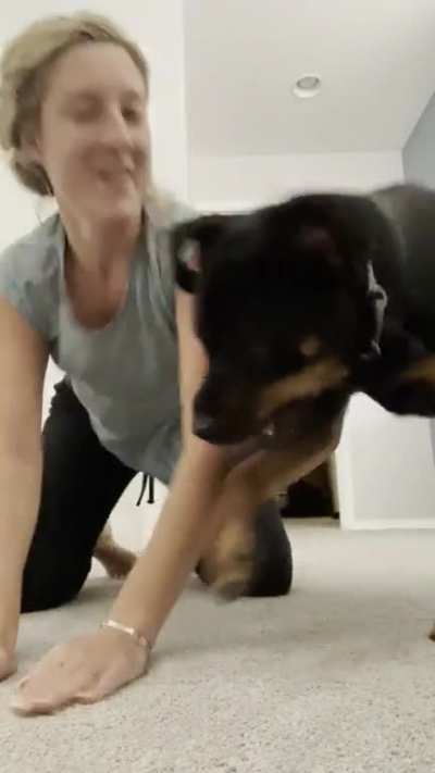 She is such a ham. And sounds so vicious but is the most gentle wrestler.