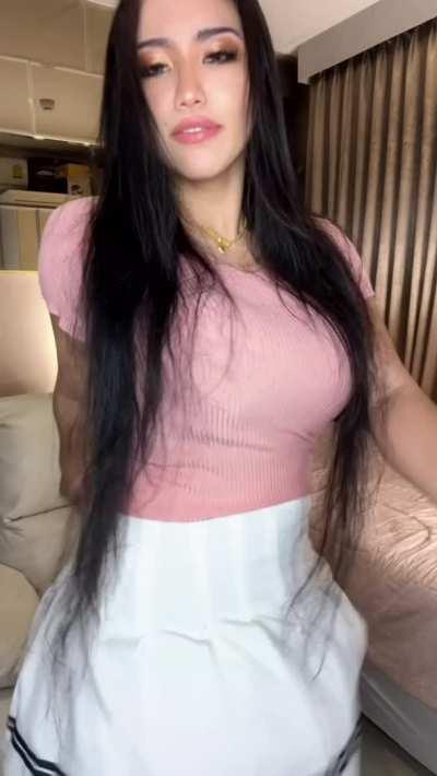 my rule is if you wear a skirt you cant wear panties