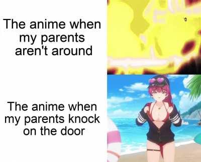 Parents literally calculating time for when the horny scene comes up