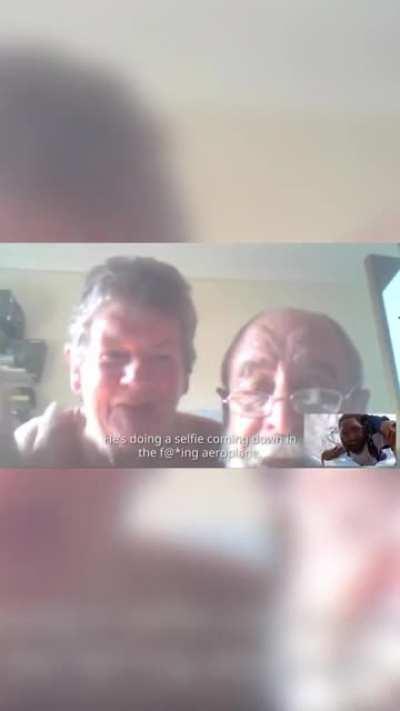 Man video calls parents while skydiving and their reaction is priceless!