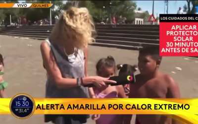 En  la ribera de Quilmes un pibe le envió saludos por televisión a su tío preso.