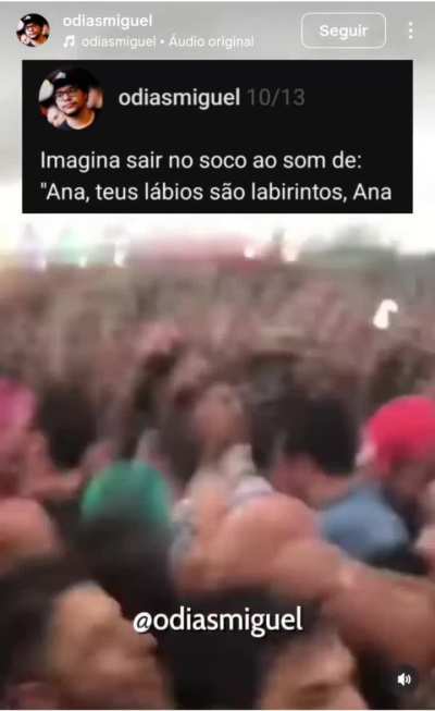 Qualquer dia vou fazer isso em um show de Djavan.