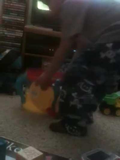 an old video of my son, that’s a fucking drum