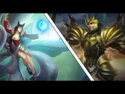 That one video where Ahri and Jarvan of [League of Legends] used thier dialog as thier sex story. There's more of them