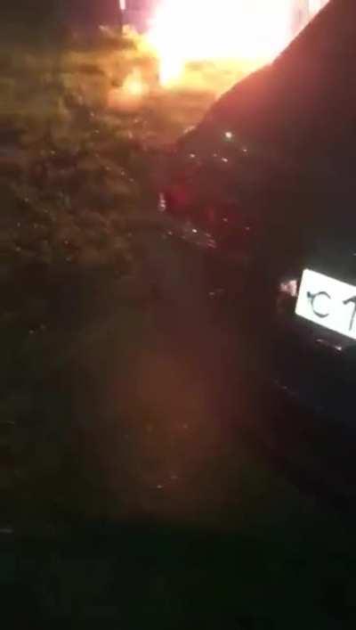 Water doesn't work well with the fire, does it?