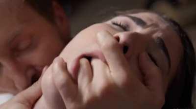 giving her taste of hard pounding