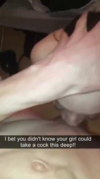 Your girl could never apply this talent to you. Fortunately, your roommate was there to help her ;)