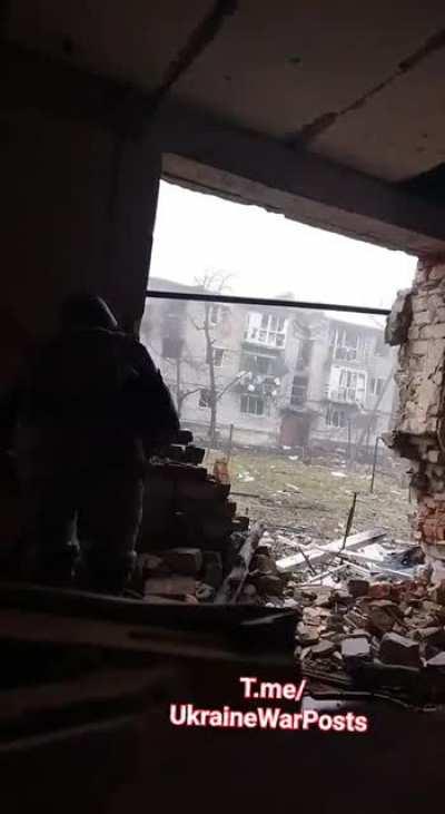 Infantry fighting house to house in outer suburbs of Bakhmut