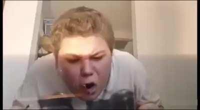 Guy Puts Firecracker In Mouth And Lights It Up