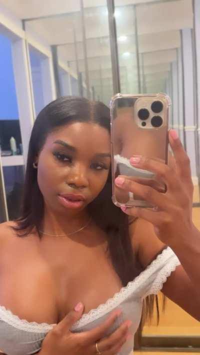 Pin me against a wall and pull my top down