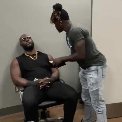 R-Truth tries to borrow money from Omos