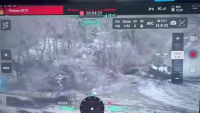 Russian BTR-50 (wtflol) is dismounting some infantry while conducting a quick one-two check of who is paying attention. A couple of russians did not pass the test.