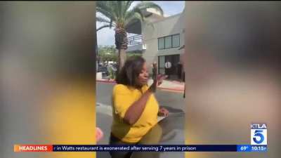 Karen yells racial slurs and bites women before getting arrested