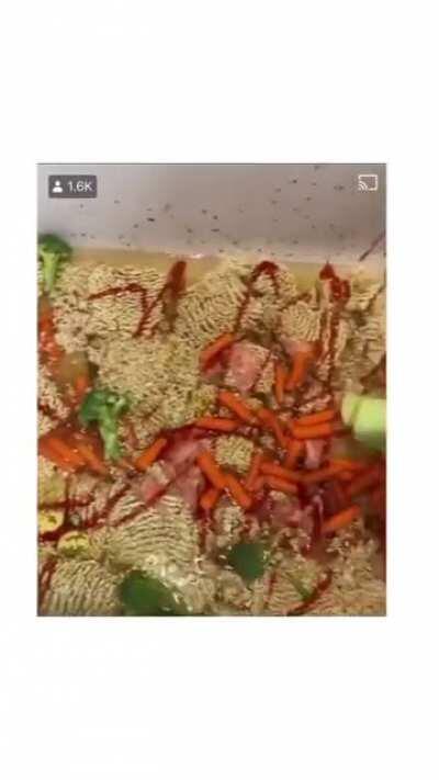 This is nasty. The noodles aren't even cooked