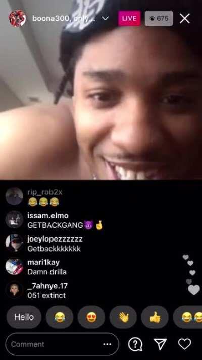 Boona and Edogg IG live diss 051, Freaky and Drilla 😭