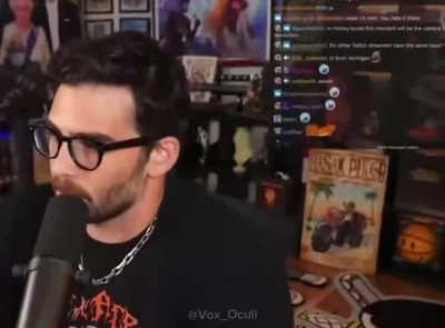 Hasan Piker's dog when she wants to walk around the room a little