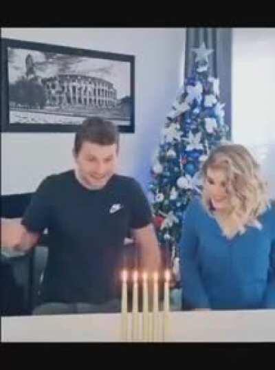 He slapped the Christmas spirit out of her