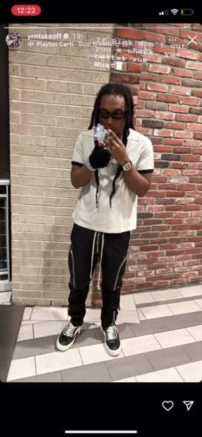 Takeoff’s last Instagram story. R.i.p 🕊