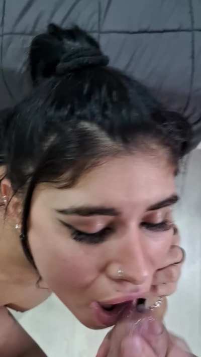 He was about to cover my face with cum and I received a call...it was exciting