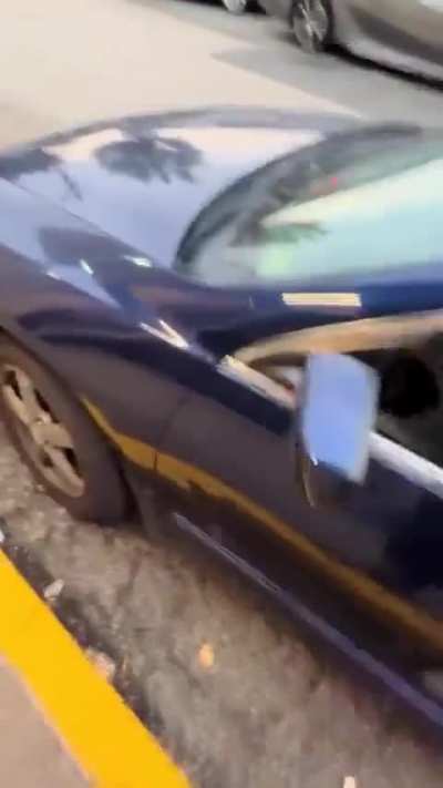 This guy comes back to his car and finds a note with a $20 bill from someone who hit his car