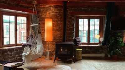 The little apartment I was in when the US/Canadian Border was shut down in Mid-March. I had to leave to make it back home. Vieux-Port, Montreal, QC.