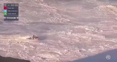 HMFT after I wipe out twice while surfing in Nazaré